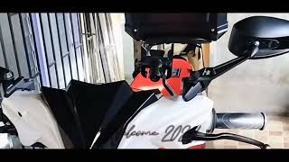 Rusi Flex 125i | Street King V1 Side mirror | JRP Seat Cover | RXR Hardplastic Top Box