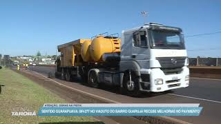 BR 277: viaduto do bairro Guarujá recebe melhorias no pavimento