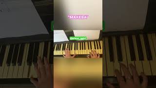 MAKEBA DANCE But EASY on piano. #shorts