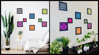 8 DIY Wall Art Using Handmade STAMPS & BOX Frame| gadac diy|Paper Crafts| Home Decorating Ideas