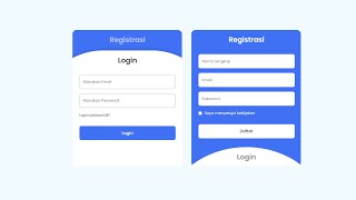 Membuat Form Login & Registrasi Menggunakan HTML + CSS