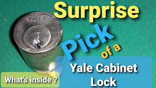 (223) Lock Picking A Yale Cabinet Lock (read description)