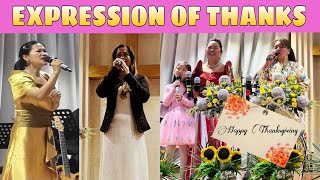 EXPRESSION OF THANKS| THANKSGIVING CELEBRATION