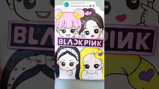 black pink blind bag 🖤💗 #blindbag #papercraft #squishy #asmr #kpop #blackpink #lisa