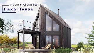 HEXA HOUSE - architecture - by MACHOŃ ARCHITEKCI - best wooden small house -hexagonal - modern cabin