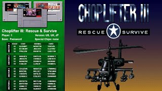 Choplifter III: Rescue & Survive (SNES) Walkthrough