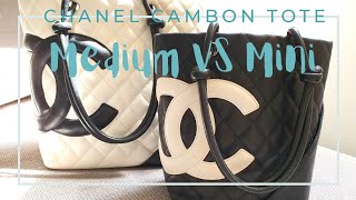 COMPARISON OF CHANEL CAMBON TOTE: MINI VS MEDIUM