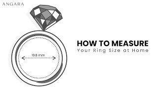 How to measure ring size at home: the simplest hack | Angara Jewellery