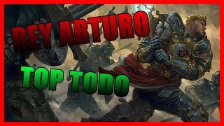 ¡King Arthur y su potencial de reventar a todo el mundo xd! | Smite Clash Español