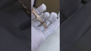 Custom Made Cartier Love Small Bracelet 18K Real Gold Pave With Diamonds