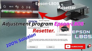 Epson L805 Resitter Adjustment Program - Epson L805