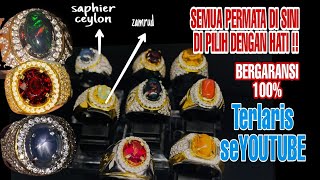 Bergaransi asli !! Batu permata saphire star ceylon , zamrud , batu mulia garnet