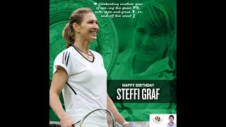 Happy birthday to a tennis legend, Steffi Graf 🎂! 🎉 🎾