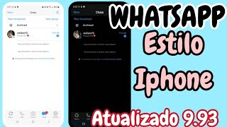 SAIU! WHATSAPP IGUAL DE IPHONE IOS 16 NO ANDROID 2023🥳🌈 MB IOS E FOUAD IOS