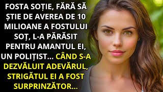 FOSTA SOȚIE, FĂRĂ SĂ ȘTIE DE AVEREA SOȚULUI EI, L-A PĂRĂSIT PENTRU UN POLIȚIST... ÎNTR-O ZI...