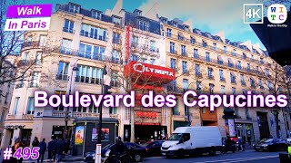 Boulevard des Capucines, Paris, France | paris walking tour | Paris walk | Paris street tour