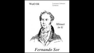 Fernando Sor Works Without Opus No. 04 Minuet in G