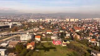 Landing in SARAJEVO | SWISS | Embraer 195