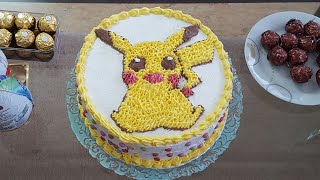 Pokemon Cake||How to make a pokemon pikachu Cake