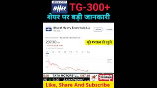 BHEL share latest news | bhel share news today | bhel share price target #shorts #ytshorts