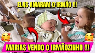 Maria Alice e Maria Flor Conhecem o Irmãozinho José Leonardo: Veja a reação fofa!