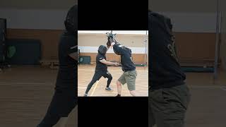 Sword and buckler assault #shorts #sword #historicalfencing #swordandbuckler