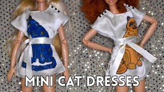 I made ABBA's Cat Dresses for my Barbies