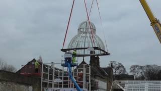 Dome lowered at Cliffe Castle