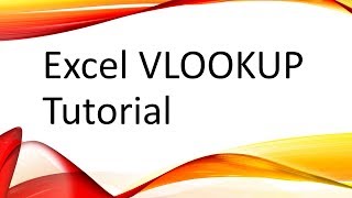 Excel VLOOKUP Tutorial