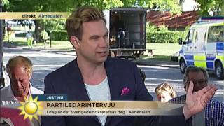 Jimmie Åkesson Partiledarintervju TV 4 2016-07-07 Almedalen