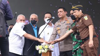 Kemeriahan Pembukaan Bhayangkara Seulawah Expo 2022 di Stadion Harapan Bangsa Banda Aceh