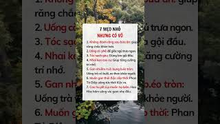 7 Mẹo nhỏ nhưng có võ #suckhoe #doisong #baihoccuocsong #xuhuong #reels