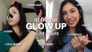 AT HOME GLOW UP💞🪒👙 | nails, hair, skin care, makeup, outfit