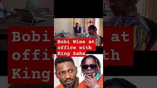 Bobi wine meets King Saha at his Office over Ebiseera Ebyo concert at Africana Hotelon  8th :12:23