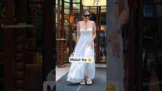 Malaika Arora stuns in a low neck white dress outside a restaurant #Malaika #MalaikaArora