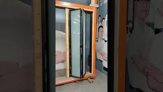 Hdsafe Aluminium Frosted Glass Bi-Folding Door.