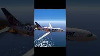 boeing 737 crash Engine Failed Crashed GTA 5 #shorts