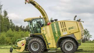 Senáže 2016 - Neuer Krone Big X 770 + 2x Steyr CVT 6225 open pipe