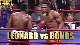 Sugar Ray Leonard vs Larry Bonds | KNOCKOUT Boxing Fight | 4K Ultra HD