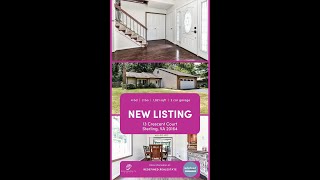 For Sale in Sterling, VA! Redefined Real Estate presents 13 Crescent Court