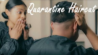 Wife Gives me a Haircut for the First Time! | Mid-High Skin Fade