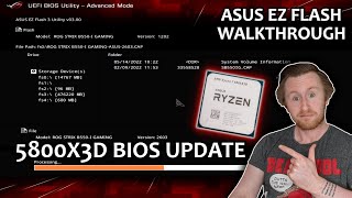 Ryzen 7 5800X3D BIOS Update! ASUS ROG STRIX B550i Motherboard EZ Flash Tutorial