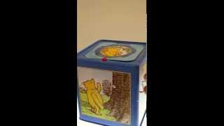 Vintage Winnie the Pooh Classic Tin Jack in the Box Schylling