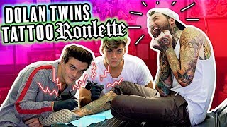 Dolan Twins - TATTOO ROULETTE!! (drawing contest, giving first tattoo + SURPRISE!)