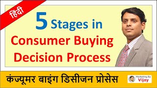 Consumer Buying Decision Process in Hindi I Five Stages I Dr. Vijay Prakash Anand