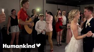 Couple shares first dance in a dark basement amid tornado warning | Humankind