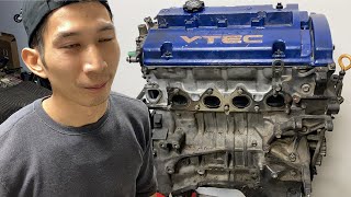 Tearing Down My H22 Motor