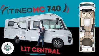 LIT CENTRAL + BOITE AUTO ! Présentation ITINEO MC 740 collection 2024 *Instant Camping-Car*