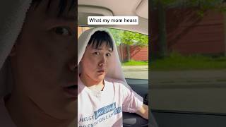 What I think I sound like in the car vs what my mom hears