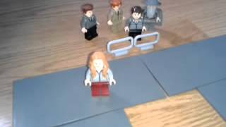 Lego Veruca Salt goes down the garbage chute